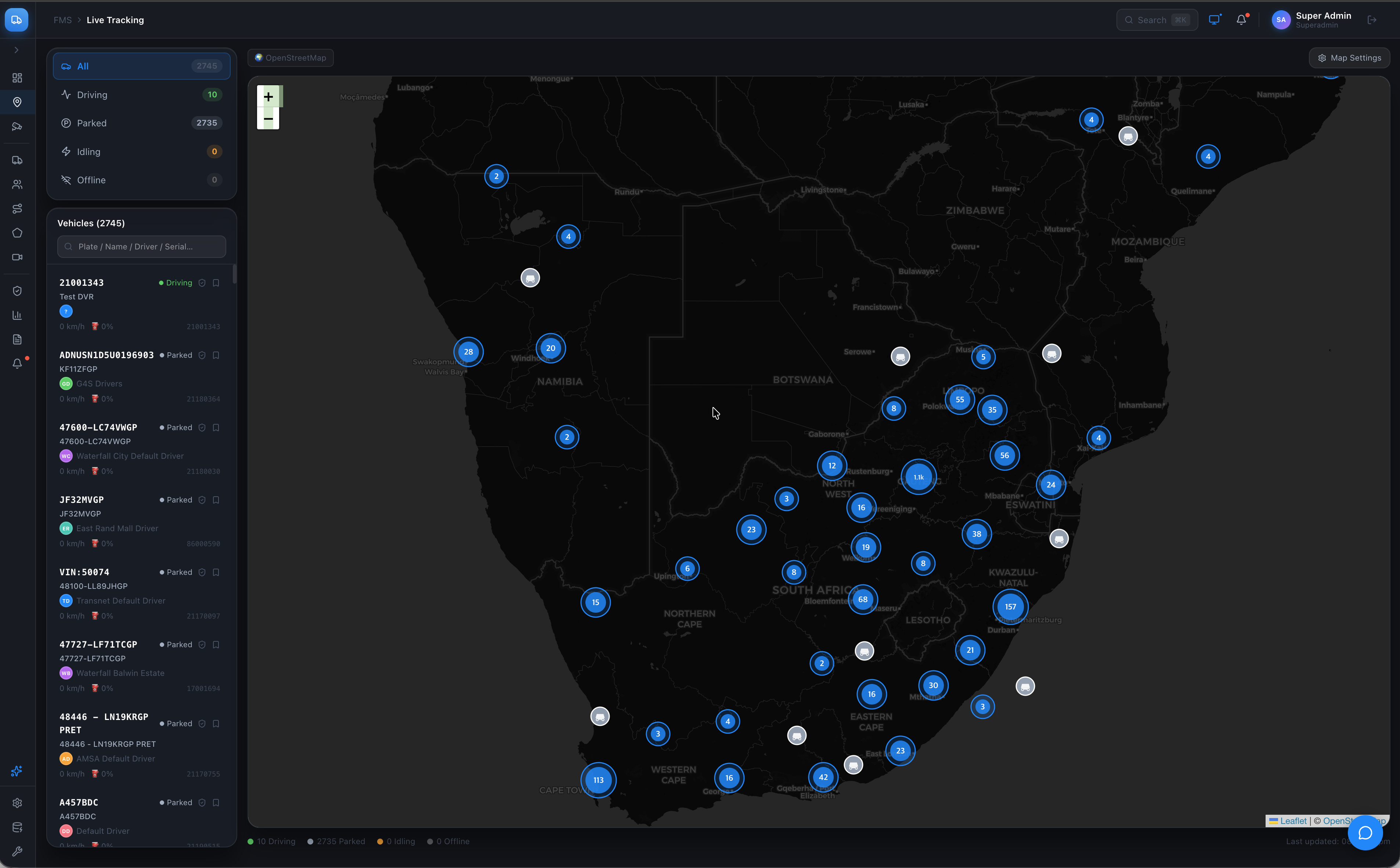 Logistics & Freight fleet with DoHyle® AI tracking